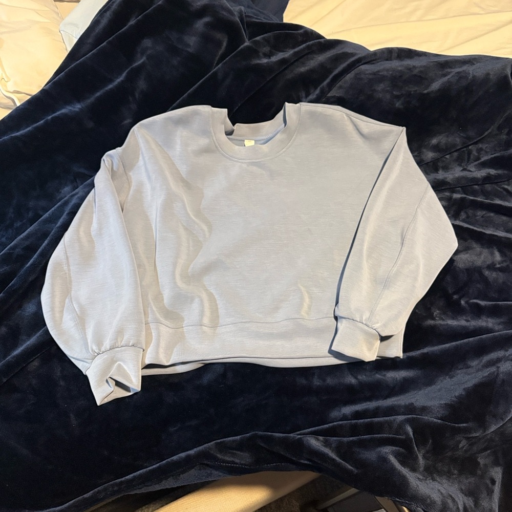 lululemon athletica Light Blue Crewneck Sweater
